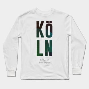 Cologne City typography Long Sleeve T-Shirt